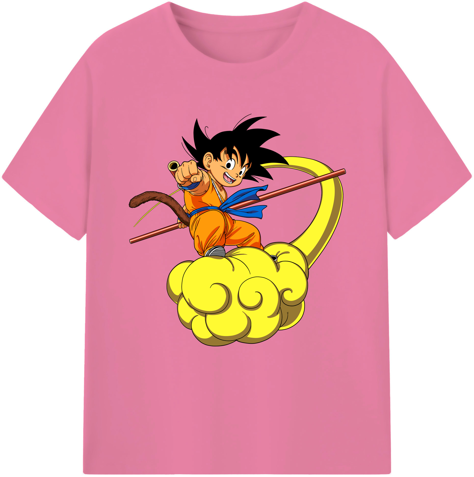 （画像用） ドラゴンボール 孫悟空（そん ごくう）Son Goku カカロット DRAGON BALL Kakarotto 綿100％半袖Tシャツ（フロントプリント）